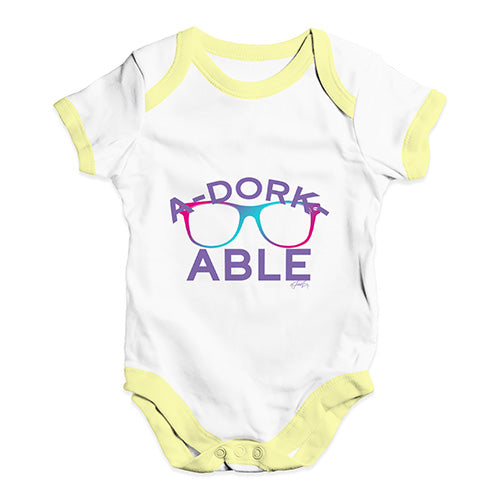 A-Dorkable Baby Unisex Baby Grow Bodysuit