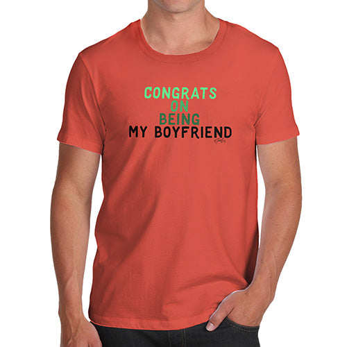 Congrats On Being My Boyfriend Men's T-Shirt