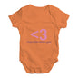 I Heart You <3 Baby Unisex Baby Grow Bodysuit