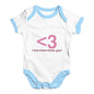 I Heart You <3 Baby Unisex Baby Grow Bodysuit