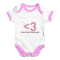 I Heart You <3 Baby Unisex Baby Grow Bodysuit