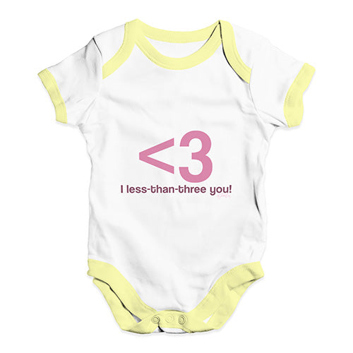 I Heart You <3 Baby Unisex Baby Grow Bodysuit