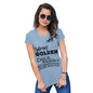 Funny Sarcasm T Shirt Silence Is Golden Women's T-Shirt Medium Sky Blue