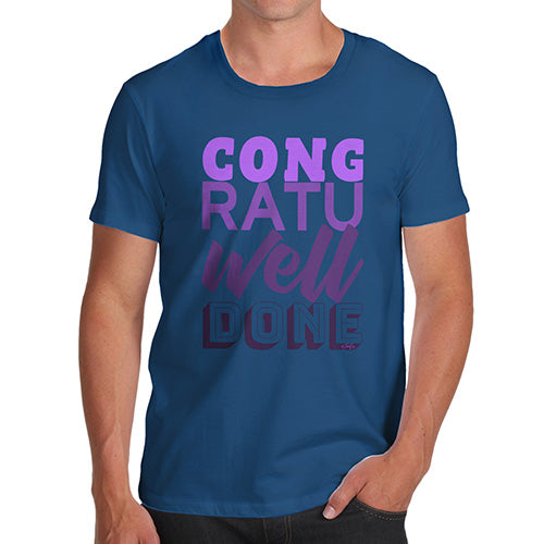Congratuwelldone Purple Men's T-Shirt