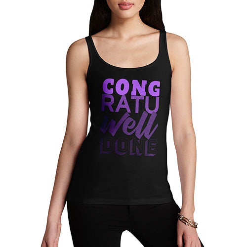 Congratuwelldone Purple Women's Tank Top