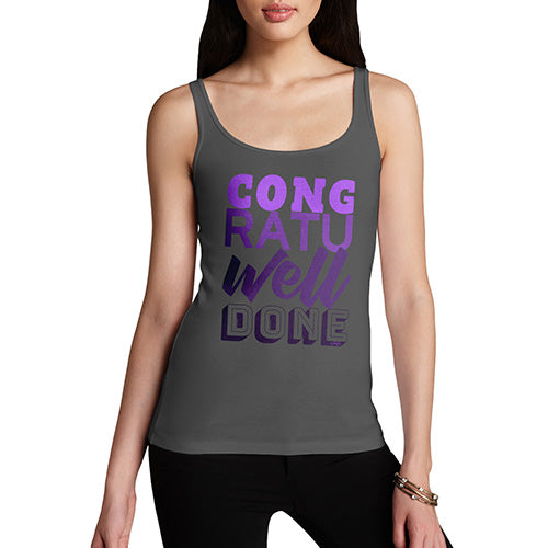 Congratuwelldone Purple Women's Tank Top