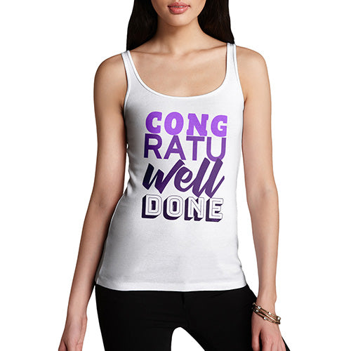 Congratuwelldone Purple Women's Tank Top