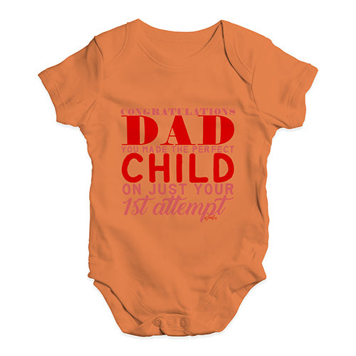 Congratulations Dad You Made The Perfect Child Baby Unisex Baby Grow Bodysuit