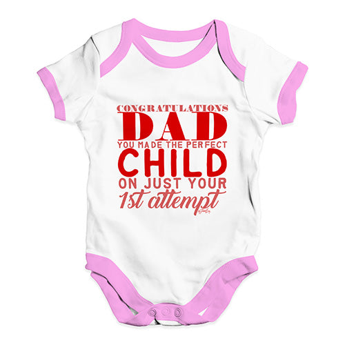 Congratulations Dad You Made The Perfect Child Baby Unisex Baby Grow Bodysuit