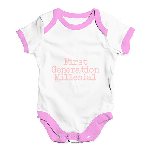 First Generation Millenial Baby Unisex Baby Grow Bodysuit