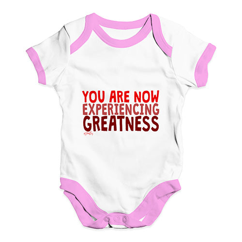 You Are Now Experiencing Greatness Baby Unisex Baby Grow Bodysuit