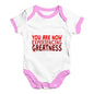 You Are Now Experiencing Greatness Baby Unisex Baby Grow Bodysuit