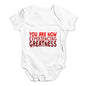 You Are Now Experiencing Greatness Baby Unisex Baby Grow Bodysuit