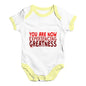 You Are Now Experiencing Greatness Baby Unisex Baby Grow Bodysuit