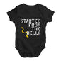 Started From The Belly Baby Unisex Baby Grow Bodysuit