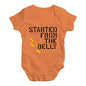 Started From The Belly Baby Unisex Baby Grow Bodysuit