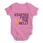 Started From The Belly Baby Unisex Baby Grow Bodysuit