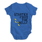 Started From The Belly Baby Unisex Baby Grow Bodysuit