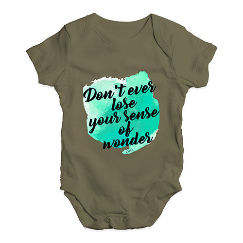 Don't Lose Your Sense Of Wonder Baby Unisex Baby Grow Bodysuit