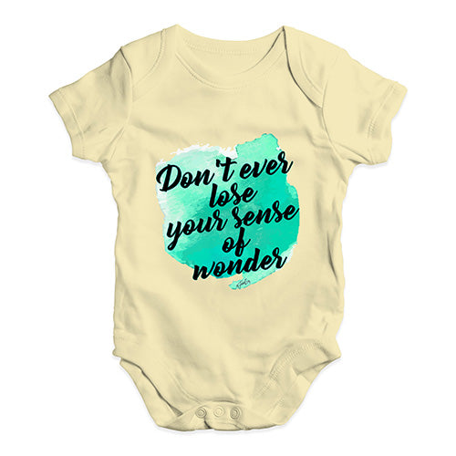 Don't Lose Your Sense Of Wonder Baby Unisex Baby Grow Bodysuit