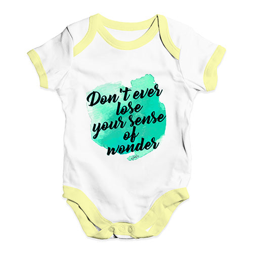 Don't Lose Your Sense Of Wonder Baby Unisex Baby Grow Bodysuit