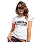 Novelty Gifts For Women Be Nice To Him Women's T-Shirt Small White