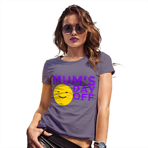 Funny Shirts For Women Mum's Day Off Women's T-Shirt Small Plum