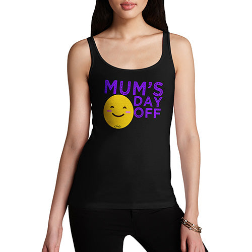 Adult Humor Novelty Graphic Sarcasm Funny Tank Top Mum's Day Off Women's Tank Top Medium Black