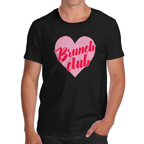 Novelty T Shirts For Dad Brunch Club Men's T-Shirt Large Black