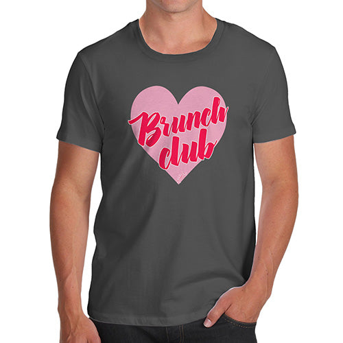 Funny T Shirts For Men Brunch Club Men's T-Shirt Medium Dark Grey