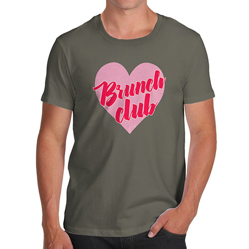 Funny T-Shirts For Men Brunch Club Men's T-Shirt Medium Khaki