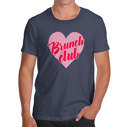 Mens T-Shirt Funny Geek Nerd Hilarious Joke Brunch Club Men's T-Shirt Medium Navy