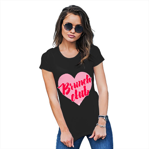 Funny T Shirts For Mom Brunch Club Women's T-Shirt Large Black