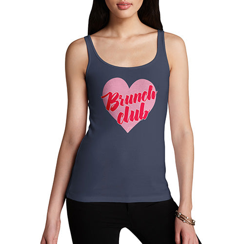Funny Tank Top For Mom Brunch Club Women's Tank Top X-Large Navy