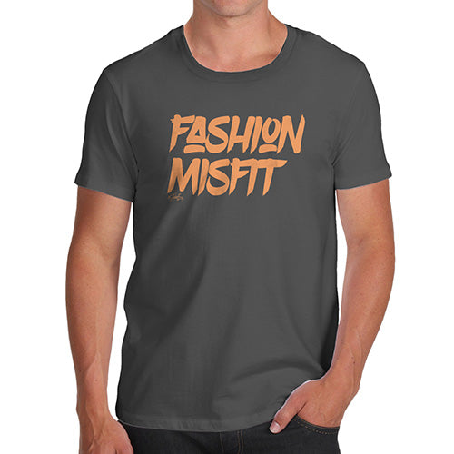 Funny Tee Shirts For Men Fashion Misfit Men's T-Shirt Small Dark Grey