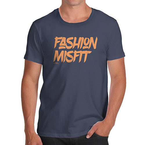 Novelty Tshirts Men Fashion Misfit Men's T-Shirt X-Large Navy