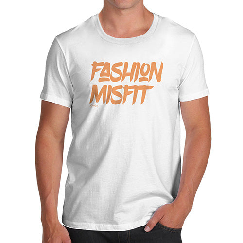 Funny T-Shirts For Guys Fashion Misfit Men's T-Shirt X-Large White