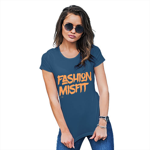 Funny Gifts For Women Fashion Misfit Women's T-Shirt Medium Royal Blue