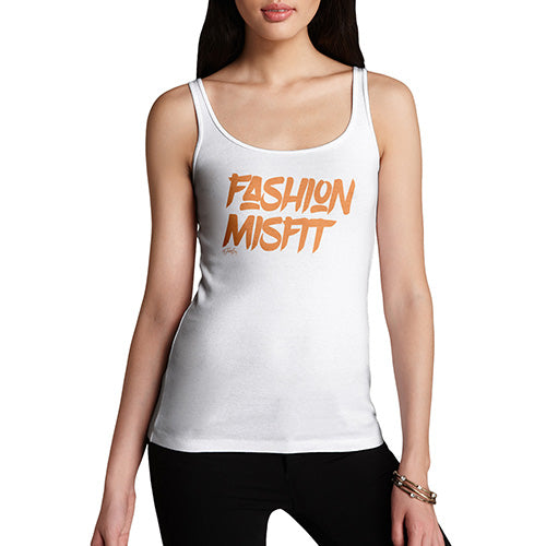 Funny Tank Top For Mum Fashion Misfit Women's Tank Top X-Large White