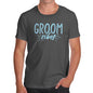 Mens Humor Novelty Graphic Sarcasm Funny T Shirt Groom Vibes Men's T-Shirt Medium Dark Grey