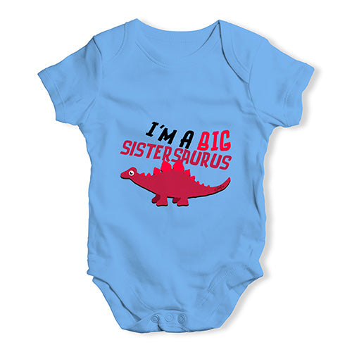 Big Sistersaurus Baby Unisex Baby Grow Bodysuit