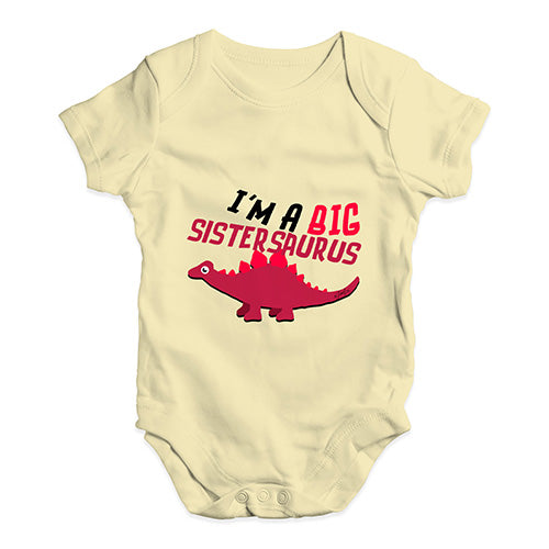 Big Sistersaurus Baby Unisex Baby Grow Bodysuit