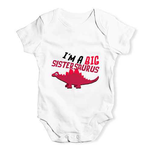 Big Sistersaurus Baby Unisex Baby Grow Bodysuit