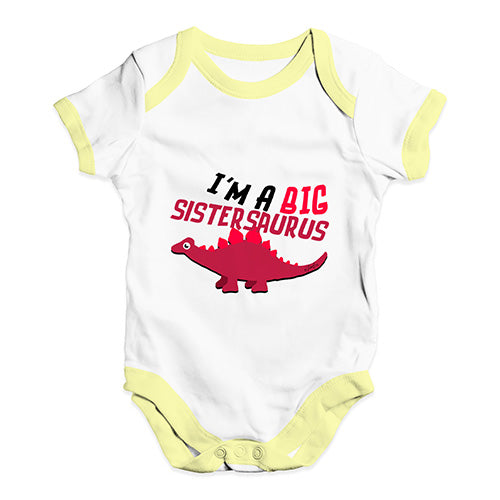 Big Sistersaurus Baby Unisex Baby Grow Bodysuit