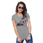 Funny T Shirts For Mom Cat Mum Paws Women's T-Shirt Medium Light Grey