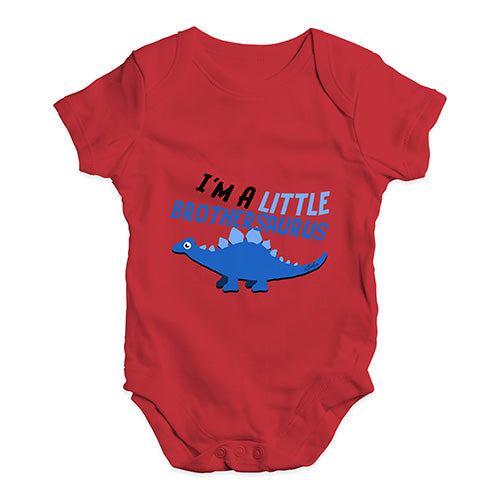 Little Brothersaurus Baby Unisex Baby Grow Bodysuit