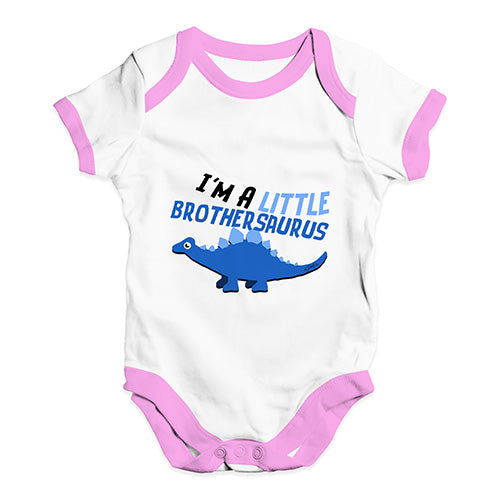 Little Brothersaurus Baby Unisex Baby Grow Bodysuit