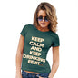 Keep Calm And Keep Drinking Eejit Women's T-Shirt 