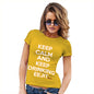 Keep Calm And Keep Drinking Eejit Women's T-Shirt 