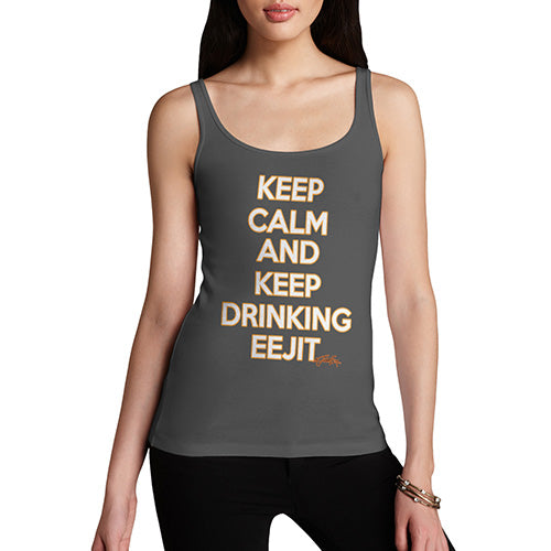 Keep Calm And Keep Drinking Eejit Women's Tank Top